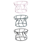 Maxbell Pet Feeding Bowl Rack Round Iron Drinking Pet Supplies Raised Cat Bowl Stand Pink