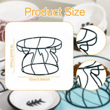 Maxbell Pet Feeding Bowl Rack Round Iron Drinking Pet Supplies Raised Cat Bowl Stand Green