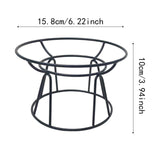 Maxbell Elevated Cat Bowl Stand Only Iron Round Raised Dog Food and Water Bowl Stand