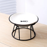 Maxbell Elevated Cat Bowl Stand Only Iron Round Raised Dog Food and Water Bowl Stand