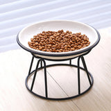 Maxbell Elevated Cat Bowl Stand Only Iron Round Raised Dog Food and Water Bowl Stand