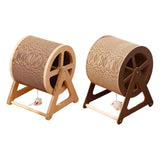 Maxbell Cat Scratcher Pet Enrichment Toy Stable Claw Scratcher for Puppy Indoor Cats Wood color