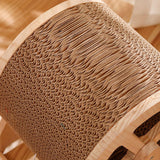Maxbell Cat Scratcher Pet Enrichment Toy Stable Claw Scratcher for Puppy Indoor Cats Wood color