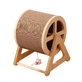 Maxbell Cat Scratcher Pet Enrichment Toy Stable Claw Scratcher for Puppy Indoor Cats Wood color