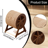 Maxbell Cat Scratcher Pet Enrichment Toy Stable Claw Scratcher for Puppy Indoor Cats Dark Brown color