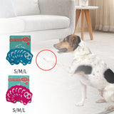 Maxbell 8Pcs Dog Paw Protector Pads Dog Feet Stickers with Strong Traction Anti Slip Blue S