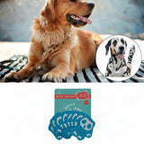 Maxbell 8Pcs Dog Paw Protector Pads Dog Feet Stickers with Strong Traction Anti Slip Blue S