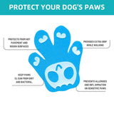 Maxbell 8Pcs Dog Paw Protector Pads Dog Feet Stickers with Strong Traction Anti Slip Blue S