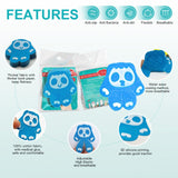 Maxbell 8Pcs Dog Paw Protector Pads Dog Feet Stickers with Strong Traction Anti Slip Blue S