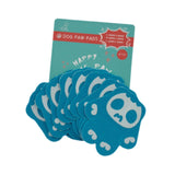 Maxbell 8Pcs Dog Paw Protector Pads Dog Feet Stickers with Strong Traction Anti Slip Blue M