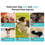 Maxbell 8Pcs Dog Paw Protector Pads Dog Feet Stickers with Strong Traction Anti Slip Blue M
