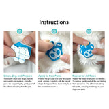 Maxbell 8Pcs Dog Paw Protector Pads Dog Feet Stickers with Strong Traction Anti Slip Blue M