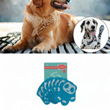 Maxbell 8Pcs Dog Paw Protector Pads Dog Feet Stickers with Strong Traction Anti Slip Blue L