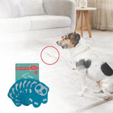 Maxbell 8Pcs Dog Paw Protector Pads Dog Feet Stickers with Strong Traction Anti Slip Blue L