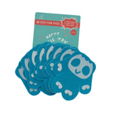 Maxbell 8Pcs Dog Paw Protector Pads Dog Feet Stickers with Strong Traction Anti Slip Blue L