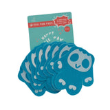 Maxbell 8Pcs Dog Paw Protector Pads Dog Feet Stickers with Strong Traction Anti Slip Blue L