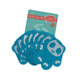 Maxbell 8Pcs Dog Paw Protector Pads Dog Feet Stickers with Strong Traction Anti Slip Blue L