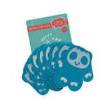 Maxbell 8Pcs Dog Paw Protector Pads Dog Feet Stickers with Strong Traction Anti Slip Blue L