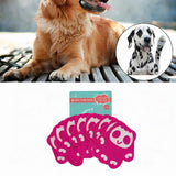 Maxbell 8Pcs Dog Paw Protector Pads Dog Feet Stickers with Strong Traction Anti Slip Pink L