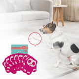 Maxbell 8Pcs Dog Paw Protector Pads Dog Feet Stickers with Strong Traction Anti Slip Pink L
