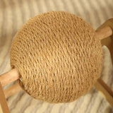 Maxbell Scratching Ball Stable Wood Base Pet Scratcher Toy for Chinchillas Home Cats 20cmx17cmx22cm