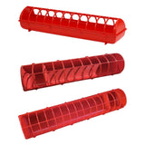 Maxbell Poultry Feeding Tray Reliable Sturdy Pigeon Feeder for Chick Pigeons Budgies 68x16x14cm Without water box