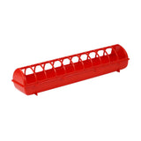 Maxbell Poultry Feeding Tray Reliable Sturdy Pigeon Feeder for Chick Pigeons Budgies 68x16x14cm Without water box