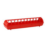 Maxbell Poultry Feeding Tray Reliable Sturdy Pigeon Feeder for Chick Pigeons Budgies 68x16x14cm Without water box