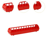 Maxbell Poultry Feeding Tray Reliable Sturdy Pigeon Feeder for Chick Pigeons Budgies 68x16x14cm Without water box