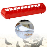 Maxbell Poultry Feeding Tray Reliable Sturdy Pigeon Feeder for Chick Pigeons Budgies 68x16x14cm Without water box