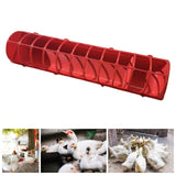 Maxbell Poultry Feeding Tray Reliable Sturdy Pigeon Feeder for Chick Pigeons Budgies 68x16x14cm With water box