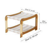 Maxbell 2 Tiered Cat Hammock Bed Trendy 55 Cmx32 Cmx40 cm Home Decor for 1 or 2 Cats