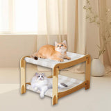 Maxbell 2 Tiered Cat Hammock Bed Trendy 55 Cmx32 Cmx40 cm Home Decor for 1 or 2 Cats