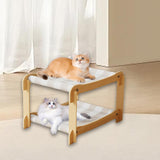 Maxbell 2 Tiered Cat Hammock Bed Trendy 55 Cmx32 Cmx40 cm Home Decor for 1 or 2 Cats