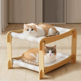 Maxbell 2 Tiered Cat Hammock Bed Trendy 55 Cmx32 Cmx40 cm Home Decor for 1 or 2 Cats