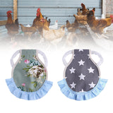 Maxbell Chicken Saddle Elastic Band Pet Vest for Outdoor Activities Rooster Farmyard Flower