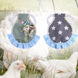 Maxbell Chicken Saddle Elastic Band Pet Vest for Outdoor Activities Rooster Farmyard Flower