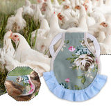 Maxbell Chicken Saddle Elastic Band Pet Vest for Outdoor Activities Rooster Farmyard Flower