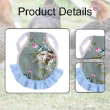 Maxbell Chicken Saddle Elastic Band Pet Vest for Outdoor Activities Rooster Farmyard Flower
