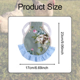 Maxbell Chicken Saddle Elastic Band Pet Vest for Outdoor Activities Rooster Farmyard Flower
