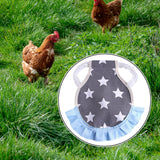 Maxbell Chicken Saddle Elastic Band Pet Vest for Outdoor Activities Rooster Farmyard Five Pointed Star