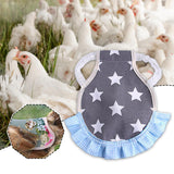 Maxbell Chicken Saddle Elastic Band Pet Vest for Outdoor Activities Rooster Farmyard Five Pointed Star