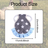 Maxbell Chicken Saddle Elastic Band Pet Vest for Outdoor Activities Rooster Farmyard Five Pointed Star
