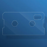 Maxbell Fish Tank Lid Cover DIY for Center Braceless Aquariums Anti Jumping Tank Lid 370x200x4mm