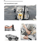 Maxbell Pet Stroller Portable Lightweight Pet Trolley for Puppy Kitten Small