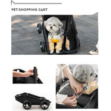 Maxbell Pet Stroller Portable Lightweight Pet Trolley for Puppy Kitten Small