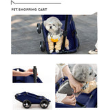 Maxbell Pet Stroller Portable Lightweight Pet Trolley for Puppy Kitten Small