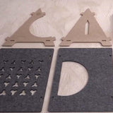 Maxbell Cat House Grinding Claw Furniture Protector Felt Kitten Cave for Indoor Cats