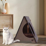 Maxbell Cat House Grinding Claw Furniture Protector Felt Kitten Cave for Indoor Cats