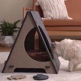 Maxbell Cat House Grinding Claw Furniture Protector Felt Kitten Cave for Indoor Cats